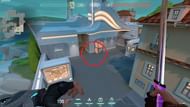 Pearl B-Site's arrow landing (Image via Valorant)